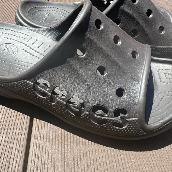 Crocs Baya Brown Slip-On Slides Sandals Lightweight Mens size 12 - Picture 4 of 7